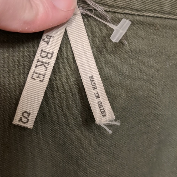 Great olive great jacket with sweater material - Picture 3 of 7